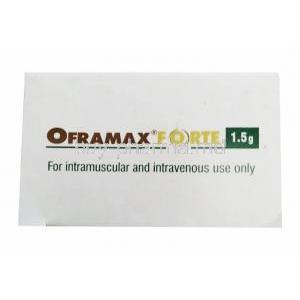 Oframax Forte Injection, Ceftriaxone 1000mg and Sulbactam 500mg box side