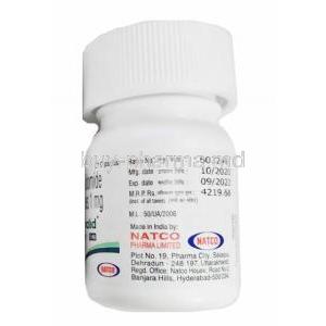 Pomalid, Pomalidomide 1mg bottle side