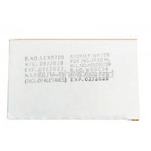 Trimzole DS, Trimethoprim and Sulphamethoxazole box side view, mfg date, exp date information