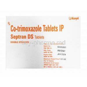 Septran DS, Trimethoprim/ Sulphamethoxazole