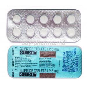 Glide, Gliclazide 5mg tablets