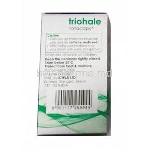 Triohale Rotacap, Ciclesonide, Formoterol and Tiotropium 30 caps manufacturer