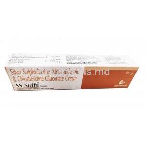 SS Sulfa Cream, Silver Sulfadiazine, Chlorhexidine Gluconate and Metronidazole 15g bpx