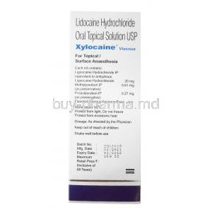 Xylocaine Viscous Solution, Lidocaine 200ml composition