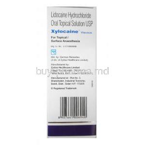 Xylocaine Viscous Solution, Lidocaine 200ml manufacturer