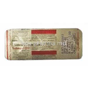 Suhagra Sildenafil 100ng tablet back