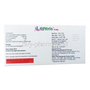 Lentris, lenvatinib 4mg composition