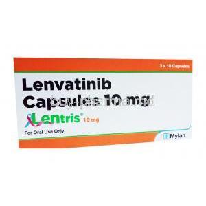 Lentris, lenvatinib 10mg box