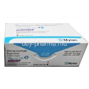 Abevmy Injection, Bevacizumab 100mg box side