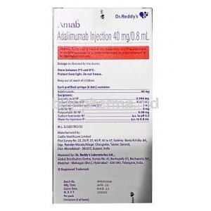 Amab Injection, Adalimumab 40mg composition