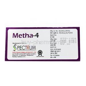 Metha, Methylprednisolone 4mg manufacturer