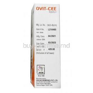 Ovit-Cee Injection, Ascorbic Acid 250mg manufacturer