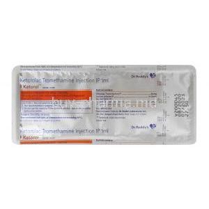 Ketanov Injection, Ketorolac 30mg  injection