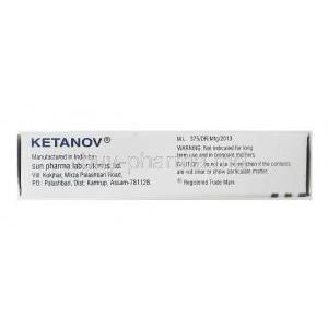 Ketanov Injection, Ketorolac 30mg  manufacturer