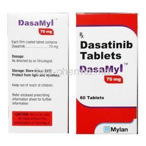 Dasamyl, Dasatinib 70 mg  composition