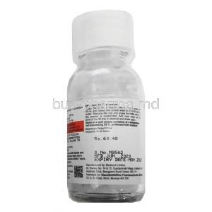 Augmentin Duo Dry Syrup 30ml bottle back