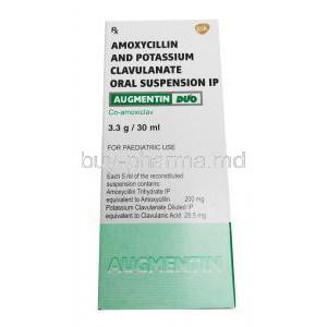 Augmentin Duo Dry Syrup 30ml composoition