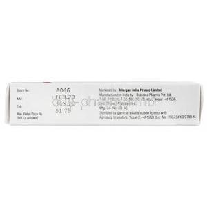 Excocin eye ointment, Ofloxacin, 0.3％w/w, 5g, Box information-2