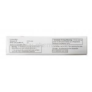 Exocin Eye Ointment, Ofloxacin 0.3% 5g composition