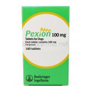 Pexion, Imepitoin 100mg  box and bottle