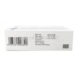 Pivasta, Pitavastatin 1 mg box top