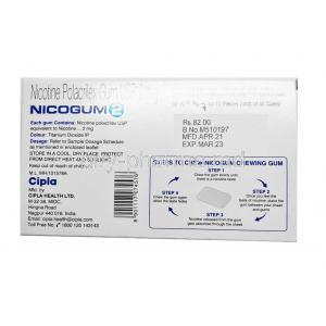 Nocogum, Nicotine 2mg  composition