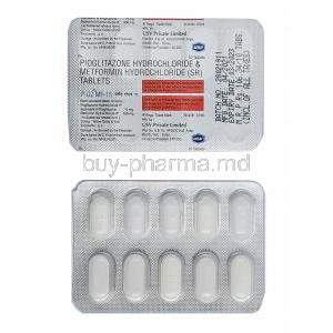 Pioz MF,  Metformin/ Pioglitazone