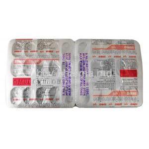 Sumo, Nimesulide 100mg and Paracetamol 325mg tablet back