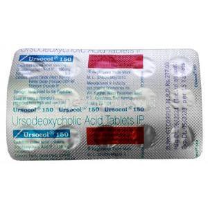 Ursocol 150, Ursodeoxycholic Acid 150mg, Sun Pharma, Blisterpack information