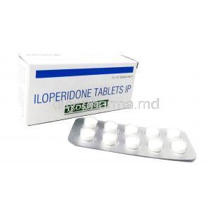 Ilosure, Iloperidone 4mg box, blisterpack