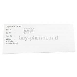 Mysoline, Primidone 250mg, Abbott Healthcare, Box information, Batch No, Mfg date, Exp date