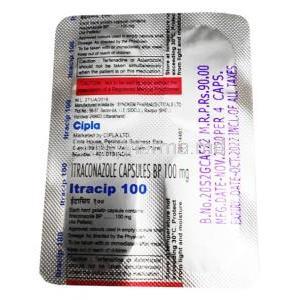 Itracip 100, Itraconazole 100mg, Capsule BP, Cipla, Sheet information