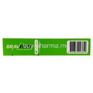 Bravecto Chewable, Fluralaner 500mg,for Medium Dogs (10kg-20kg), 2tablets, MSD Animal Healthcare, Box side view-1