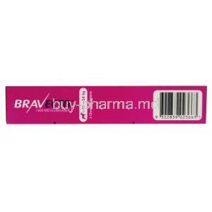 Bravecto Chewable, Fluralaner 1400mg,for Very Large Dogs (40kg-56kg), 2tablets, MSD Animal Healthcare,Box side view- 2
