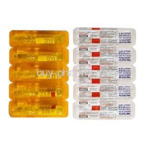 Fenak Injection, Diclofenac 25mg, 3ml X 5ampoules, Sun Pharma, packaging