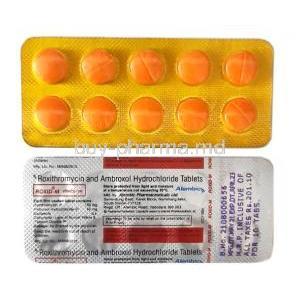 Roxid-M, Roxithromycin 150mg Ambroxol 60mg, Alembic Pharma, Blisterpack tabket and information