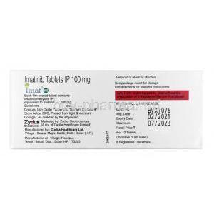 Imat, Imatinib 100mg,Biochem Pharmaceutical, Box Information