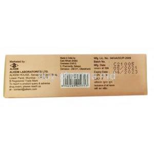 Clindakem A Gel, Adapalene 0.1 ％/ Clindamycin 1%, 20g, Alkem Laboratories Ltd, Box information, Batch No, Mfg date, Exp date
