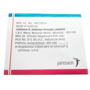 Sporanox, Itraconazole 100mg, Cupsule, Johnson & Johnson, Box side view