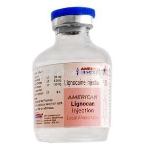 American Lignocan Injection, Lignocaine 2% Injection vial 30ml, American Remedies, Vial