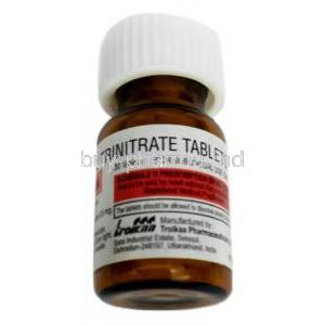 Myonit Insta, Glyceril Trinitrate (Nitroglycerin) 0.5mg, 30tabs, Troikaa Pharmaceuticals Ltd, Bottle information-2