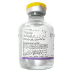 Xylocaine Injection,Lignocaine 2%, 30ml, Zydus Cadila, bottle information, Contents, Caution