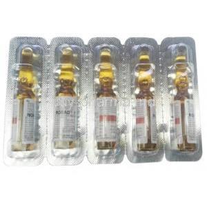 Norad Injection, Norepinephrine 2mg, 2ml X 5 ampoules, Neon Laboratories, package