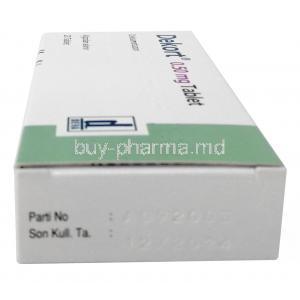 Dekort, Dexamethasone 0.5mg, Deva Holdings, Box side view-2