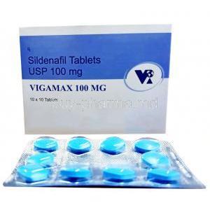 Vigamax,Sildenafil 100mg, VEA Impex, Box and Blisterpack