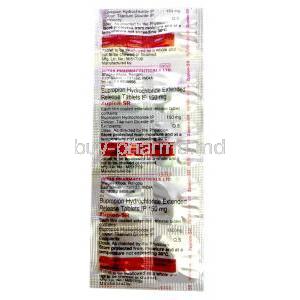Zupion-SR, Bupropion 150 mg, Intas Pharma,Sheet information