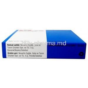 Co-Diovan, Valsartan 160mg/Hydrochlorothiazide 25mg, Novartis, Box information, Manufacturer