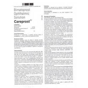 Careprost, Generic  Lumigan/ Latisse, Bimatoprost Information Sheet 1