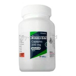 Movfor, Molnupiravir 200mg, Box,Hetero Healthcare Ltd,  Bottle information