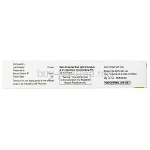 Lulidila cream, Luliconazole 1% cream, Cadila Pharmaceuticals Ltd, Box information